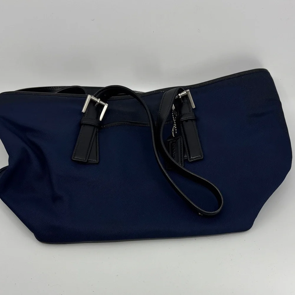 Coach Navy and Black Shoulder Bag